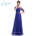 Robe de soiree en mousseline de soie Empire Waistline